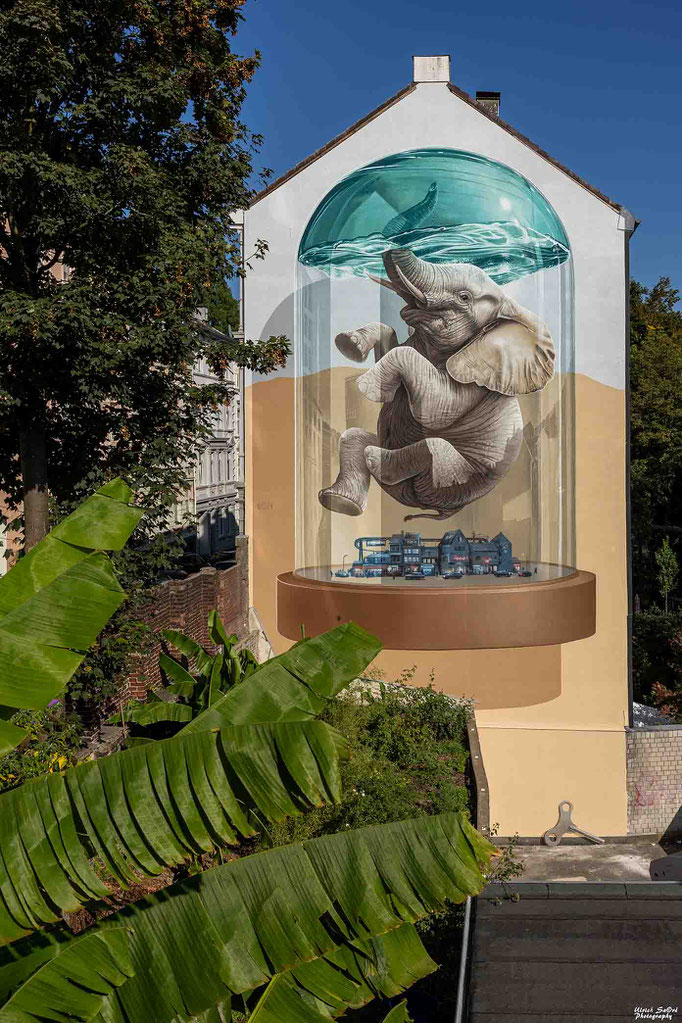 Mural Wandbild Tuffi,Grönhoffstraße