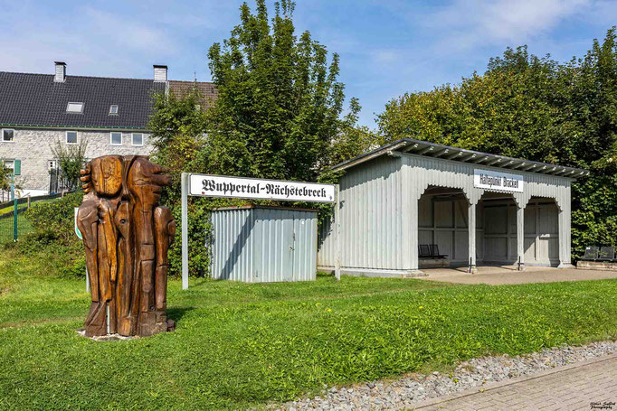 Trasse, Überbleibsel von der ehemaligen Eisenbahnhaltestelle Nächstebreck