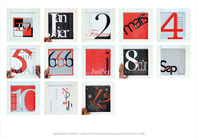 Typografischer Kalender