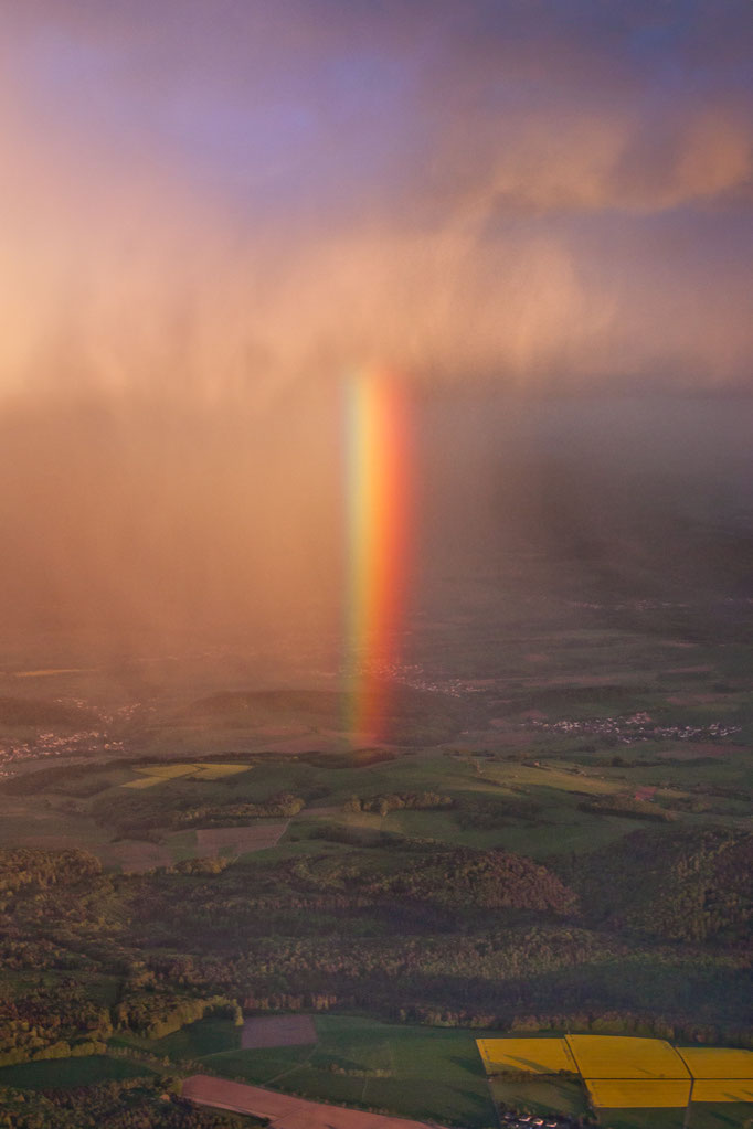 Vertical Rainbow, Approaching Frankfurt Airport, 2013