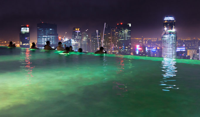 Singapore, Marina Bay Sands Hotel Sky Pool, 2010