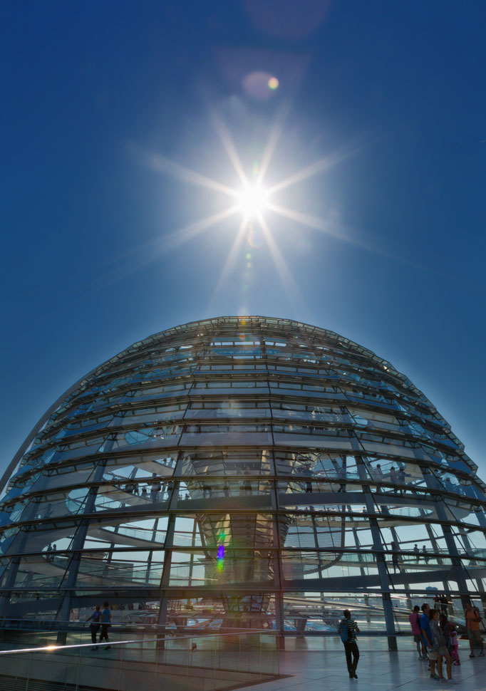Berlin, Glass-dome of the Reichstag, 2016