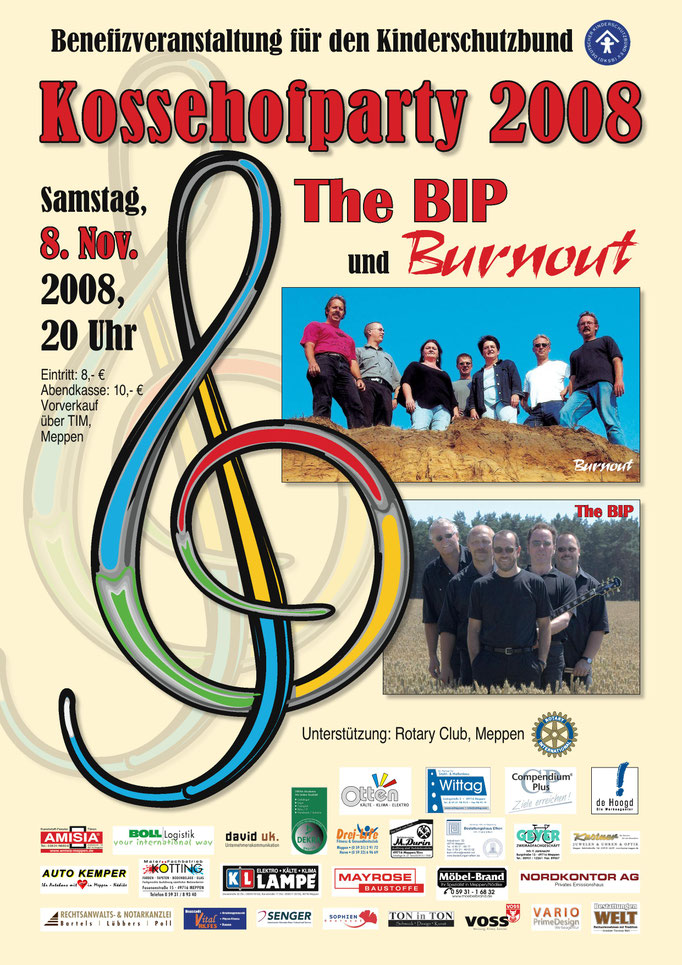 Die erste Party mit Burn Out