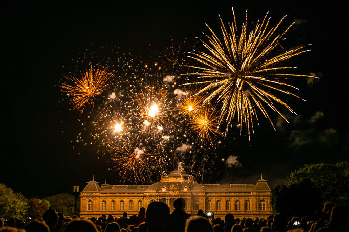 Feuerwerk über dem Herzoglichen Museum beim Gothardusfest 2018 in Gotha