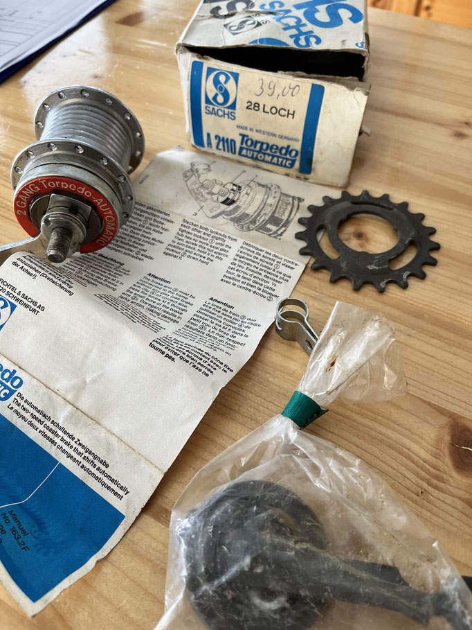 Sachs Automatic Nabe mit Zubehör 