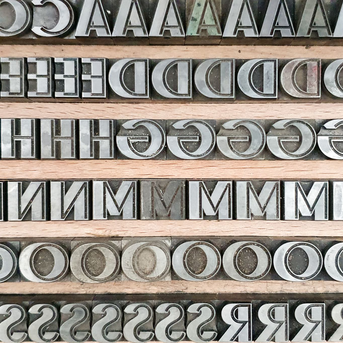 Bleisatz: Typografie für Buchdruck. 