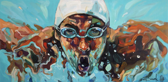 SWIMMER 60x120cm