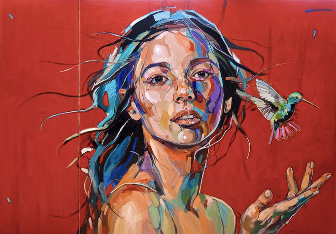 COLIBRI, 120x170cm (2 panels), 2022