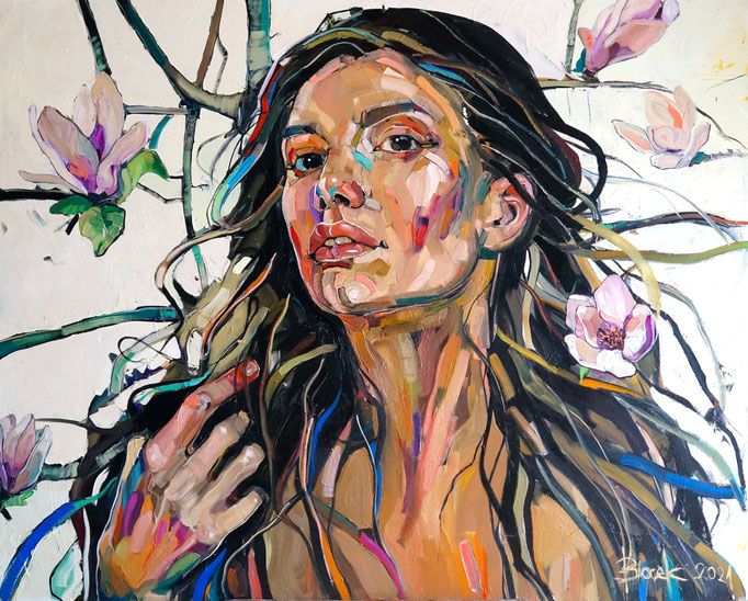 MAGNOLIA TREE series 120x150cm, oil on canvas