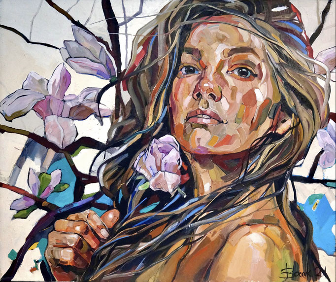 MAGNOLIA TREE series 100x120cm, oil on canvas