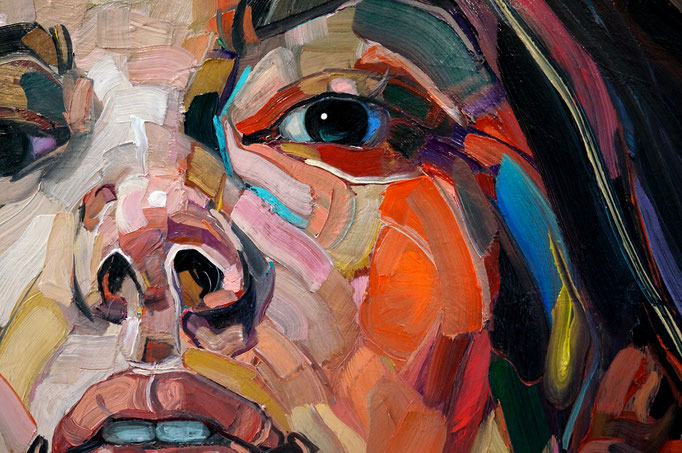 DRAGONFLY, 100x120cm, oil on canvas - CLOSEUP