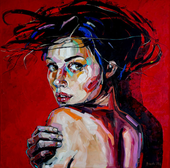 DESIRE 150x150cm, oil on canvas