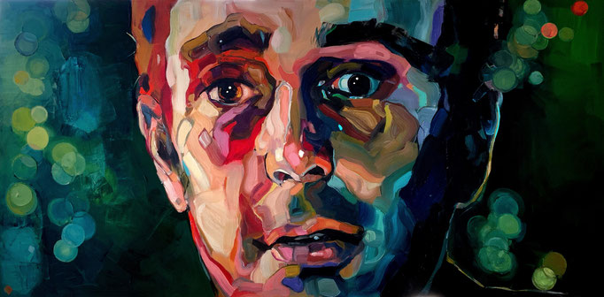 DARKNESS- INSOMNIA, 50x100cm, oil on canvas