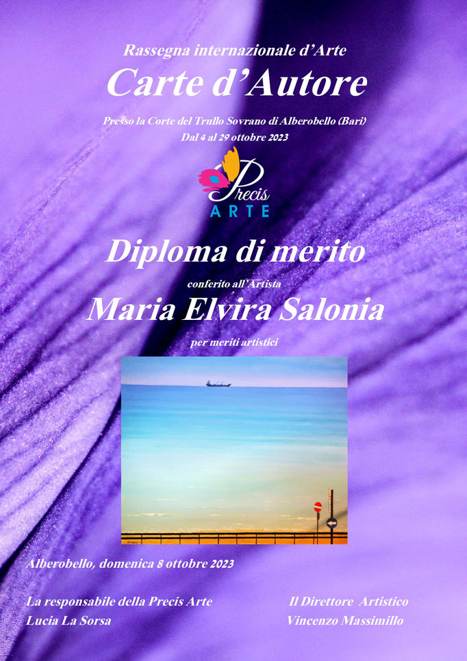 Maria Elvira Salonia Carte d'Autore 2023