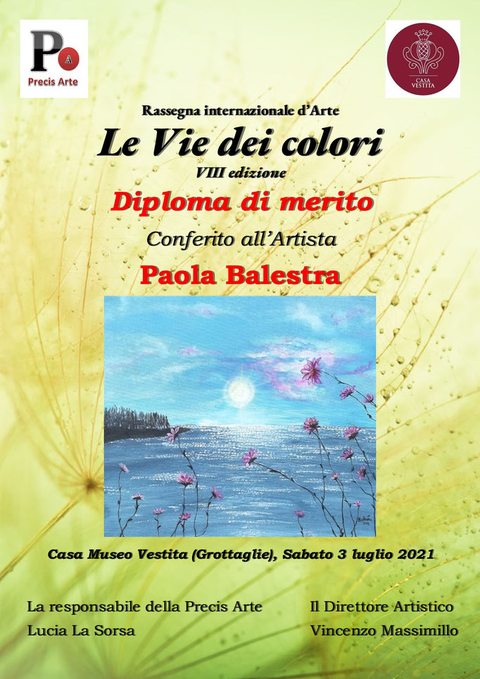 Paola Balestra Le Vie dei colori VIII ed.