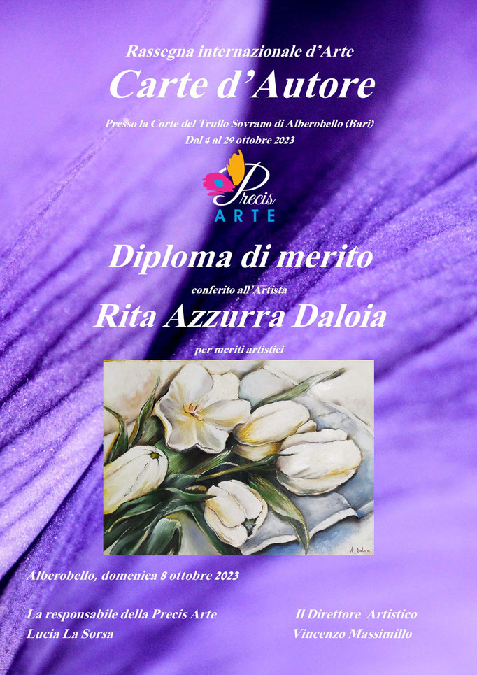 Rita Azzurra Daloia Carte d'Autore 2023