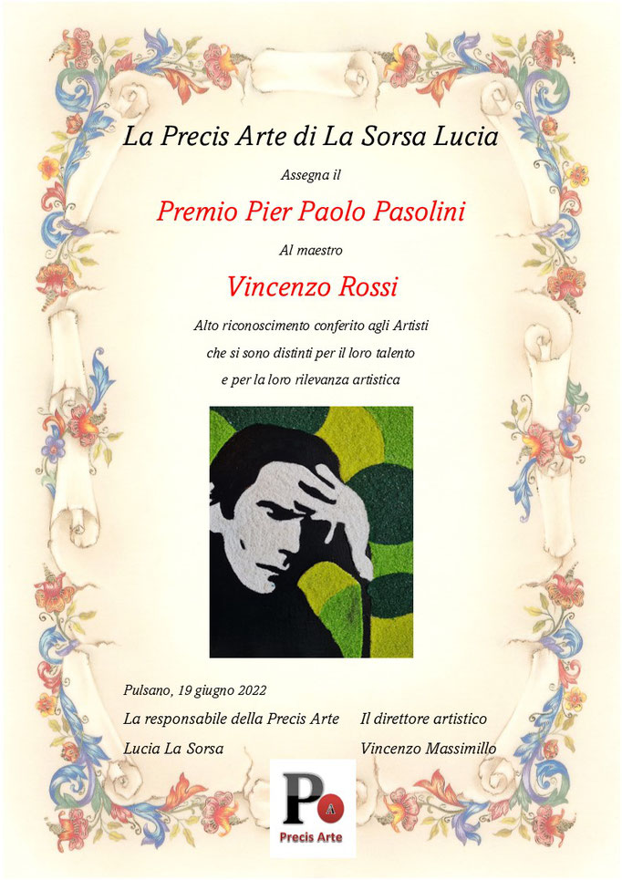 Vincenzo Rossi - Premio Pasolini