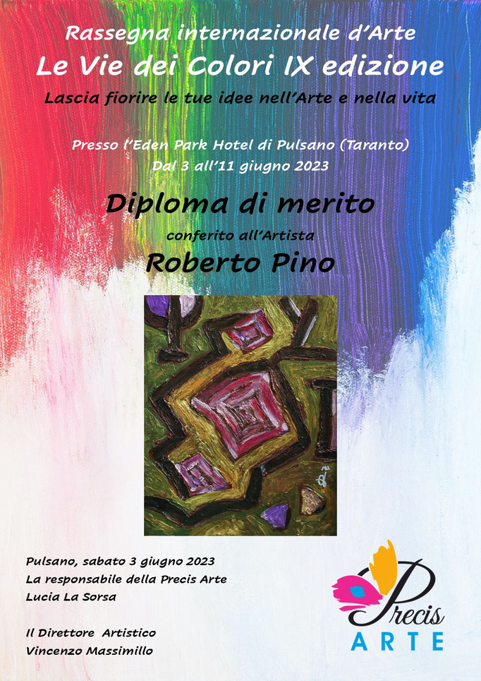 Le Vie dei Colori IX edizione Artista Roberto Pino