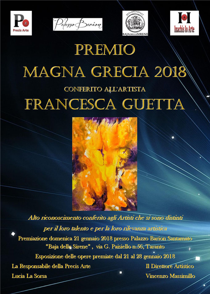 Francesca Guetta - Premio Magna Grecia 2018 - 