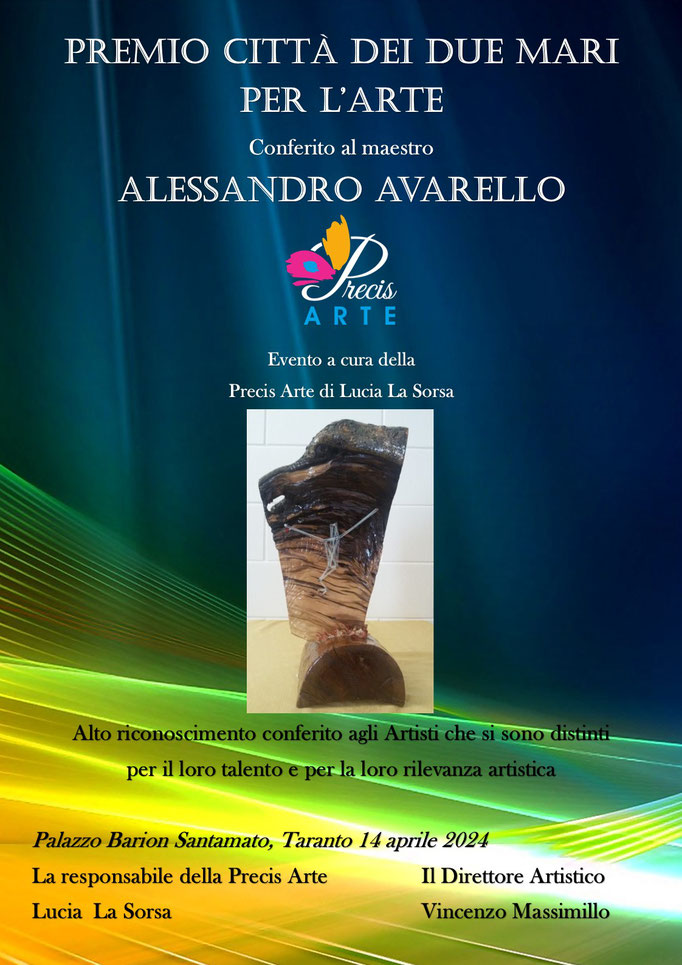 Premio Città dei due mari per l’Arte Conferito al maestro Alessandro Avarello
