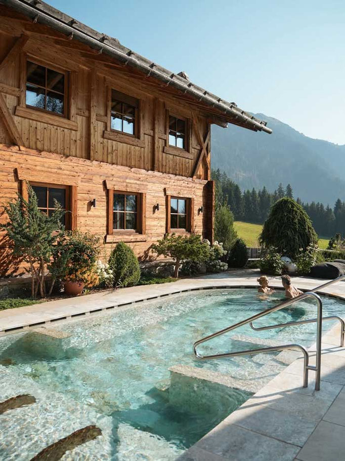 Außen-Whirlpool-Salzsee Hotel Plunhof