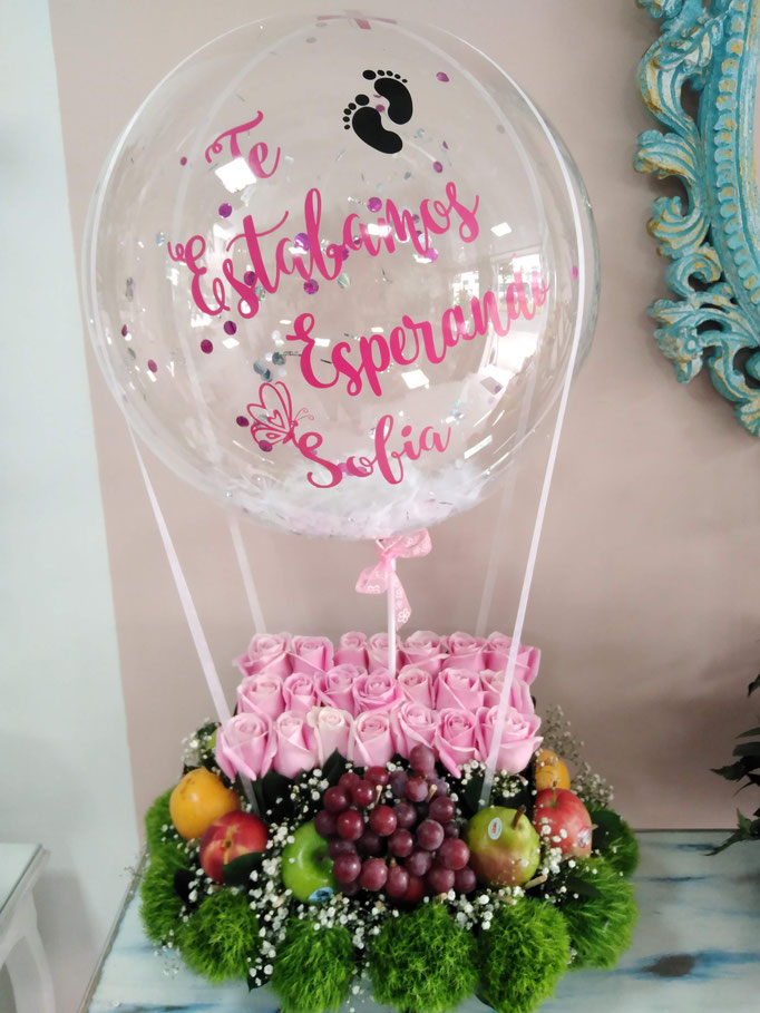 BB1-Frutero sencillo  con globo personalizado  $160.000 