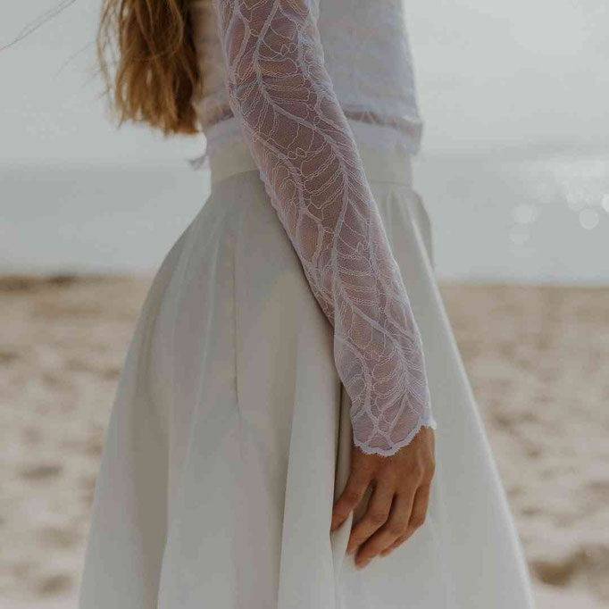 Brautkleid Trends 2024: Brautkleider im minimalistischen Stil 