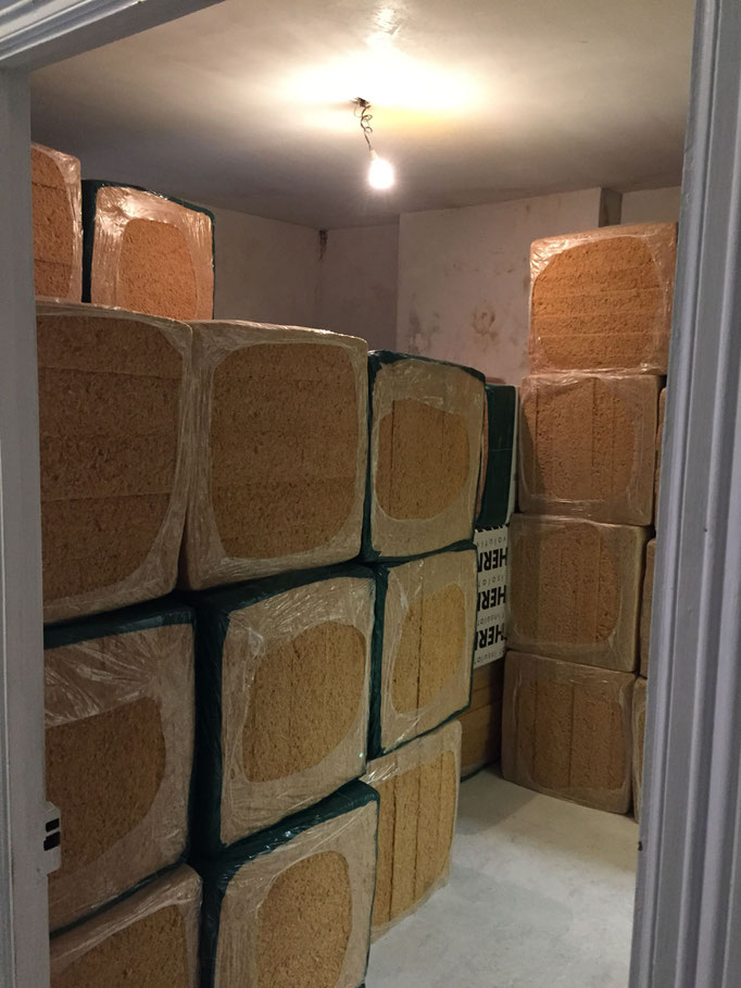 Stockage de panneaux de fibre de bois