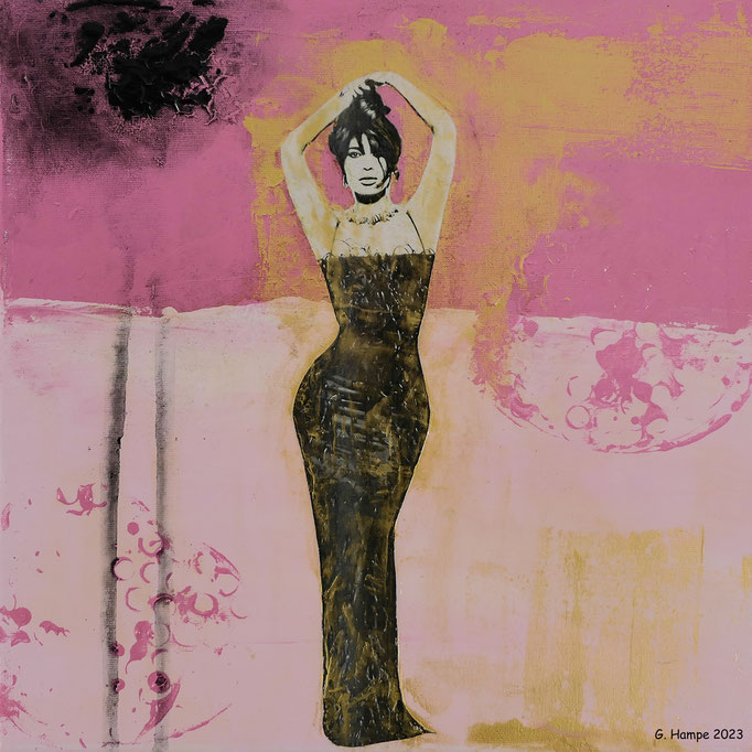 The Diva 30x30x4 cm Leinwand lackiert