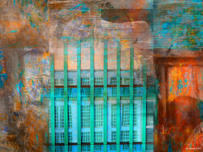 The turquoise building