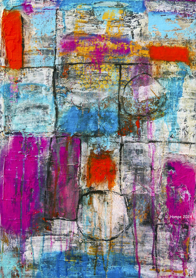 Abstract feeling 50x70x2 cm Leinwand