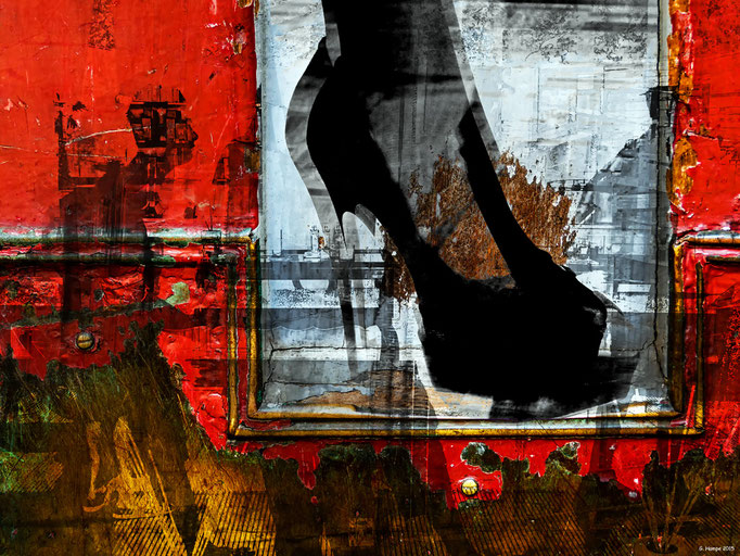 The people and the black shoe