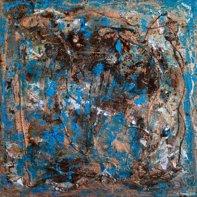 Rust art 5 30x30 Eisenplatte