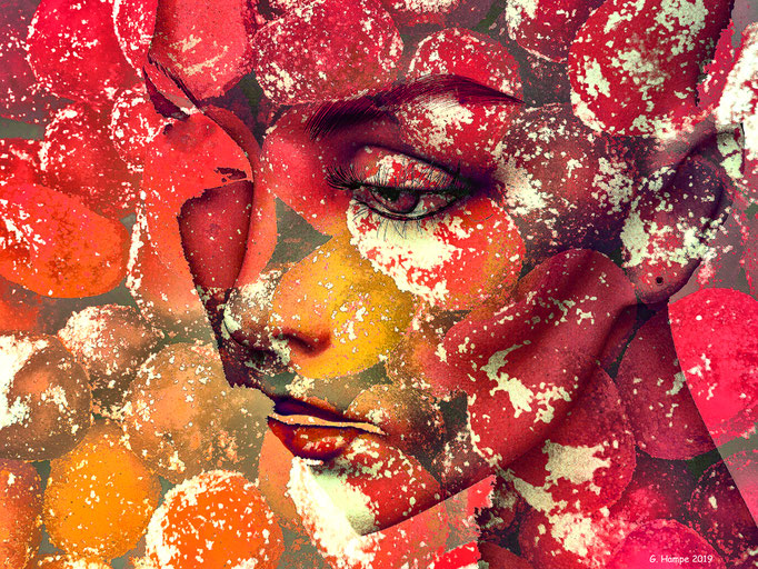 The face with the autumn colors