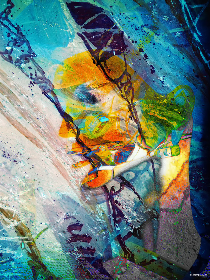The yellow abstract head