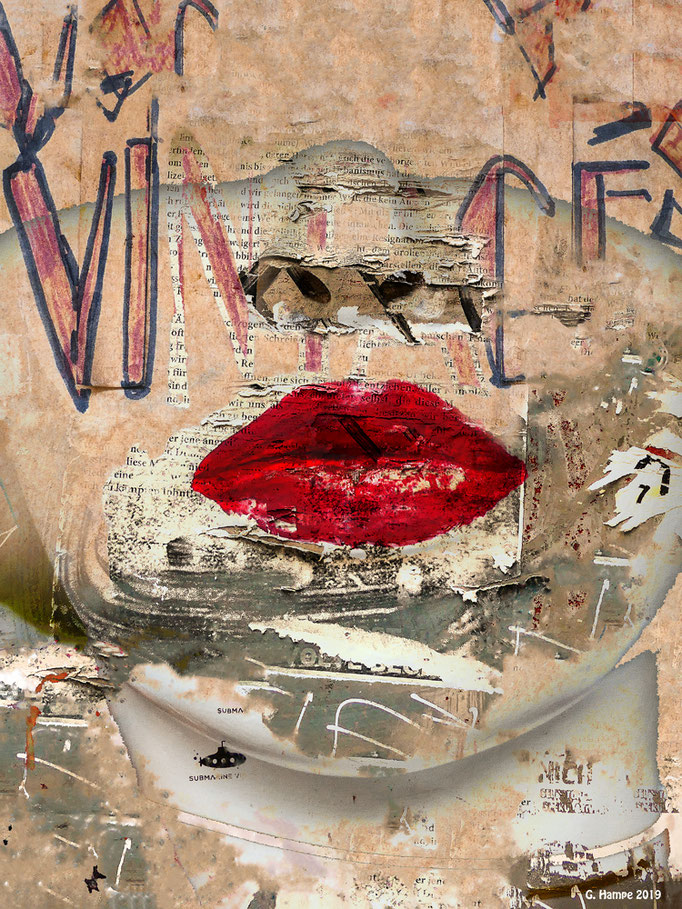 Urban red lips