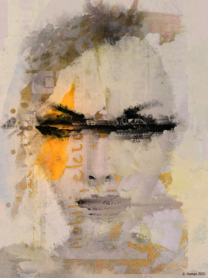 The face with the orange stripe