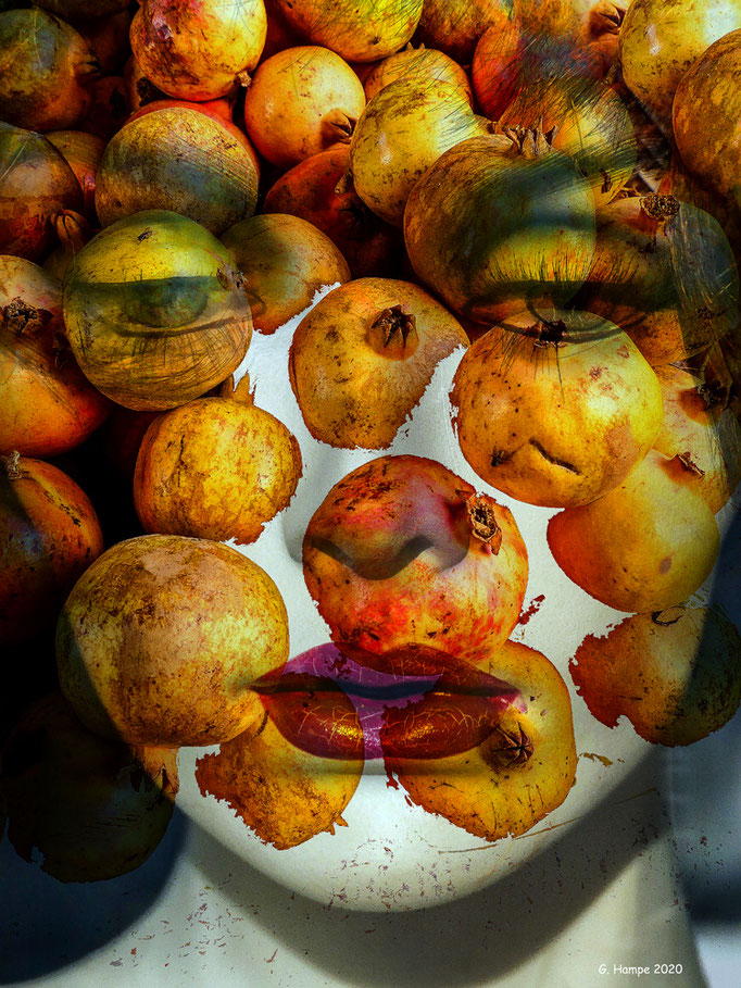 The face with the fruits
