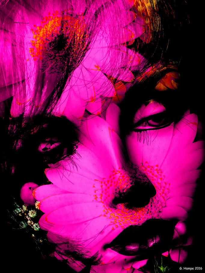 Woman's flower power