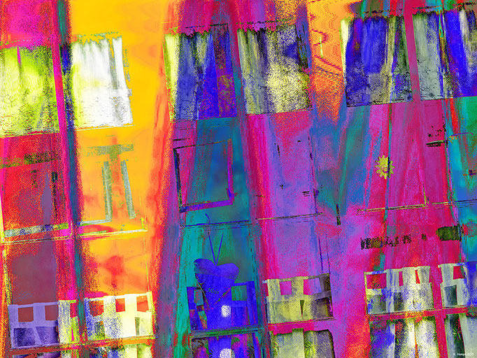 Crazy and colorful windows