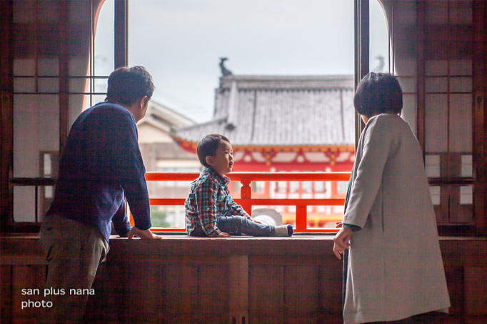 家族旅行 佐賀武雄温泉 楼門
