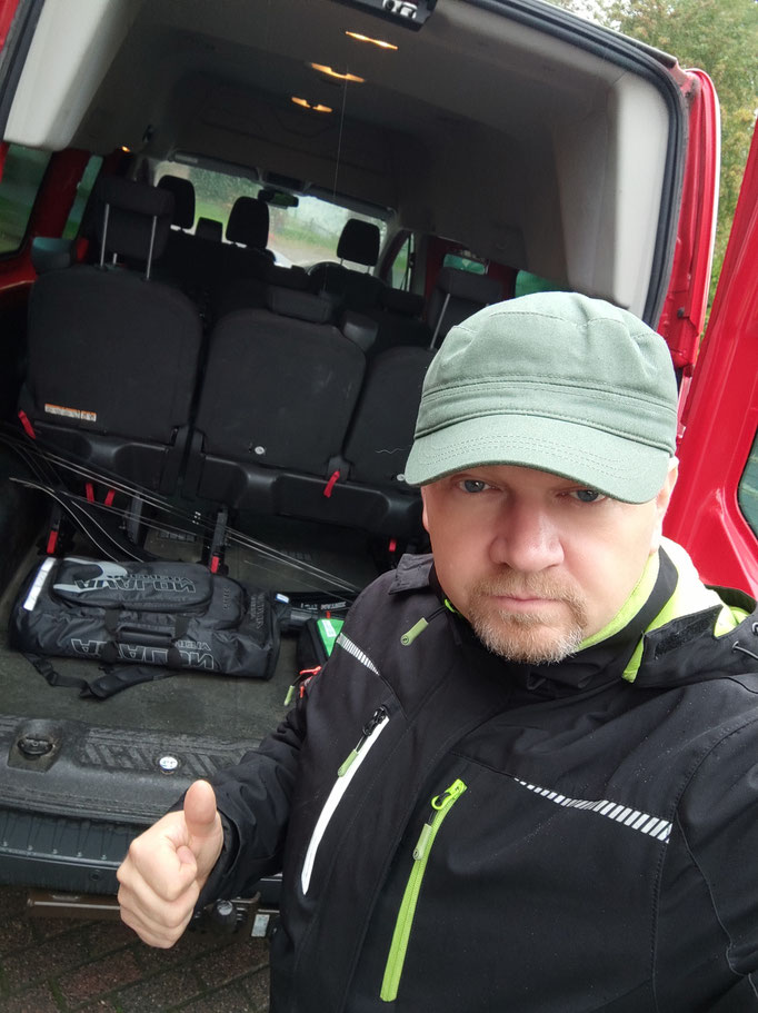 Abfahrt zum IBOR Turnier mit meinem Team