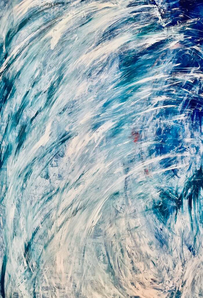 Guincho Wave, 100x140cm, Acryl auf Leinwand, 2019