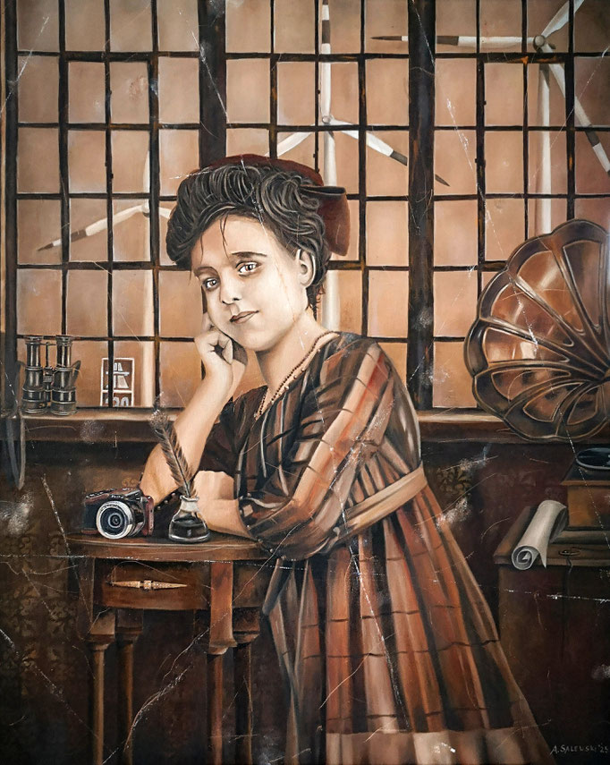 ABLICHTUNG DES WINDES (Rekonstruktion #2) | 2025 | Öl auf Leinwand | 80x100 cm
