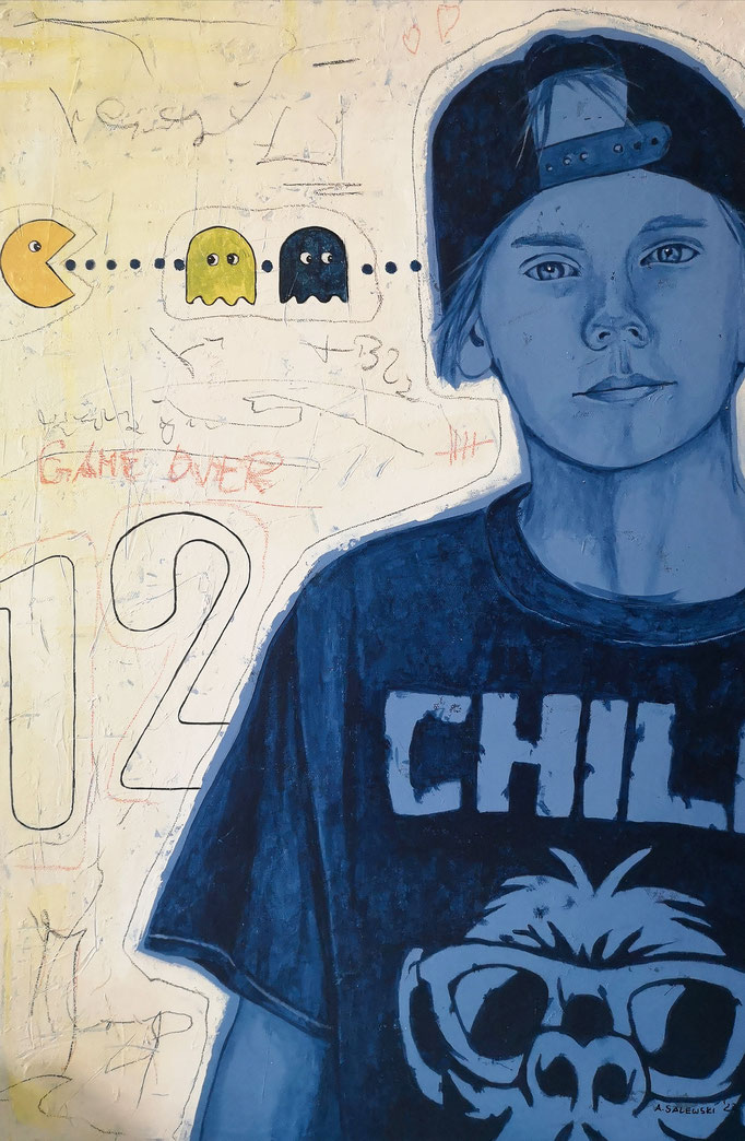 GAMER J | 2022 | Acryl auf Leinwand | 60x 40 cm