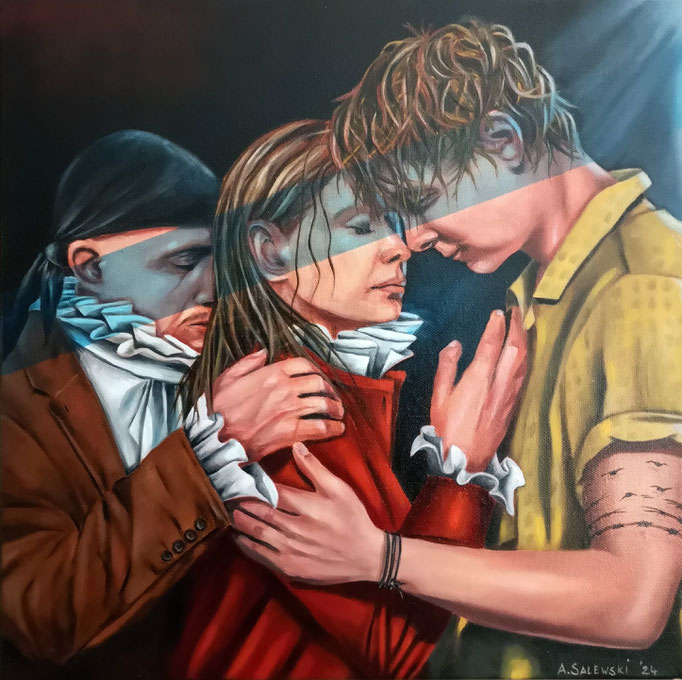 ALS WIR TRÄUMTEN | 2024 | Öl auf Leinwand | 40x40 cm