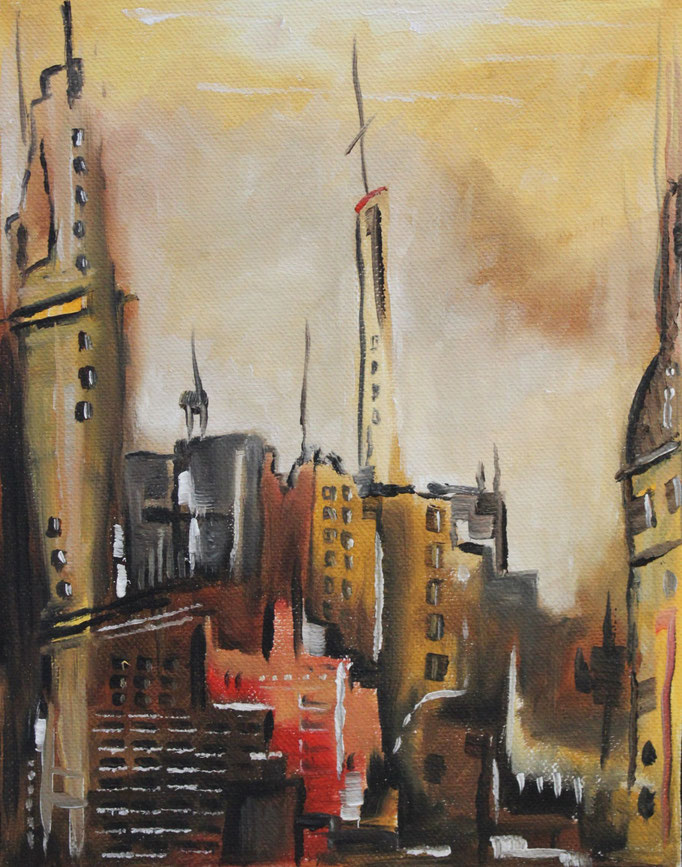 "Urban Landscape" (Auszug) | 2018 | Öl auf Leinwand 