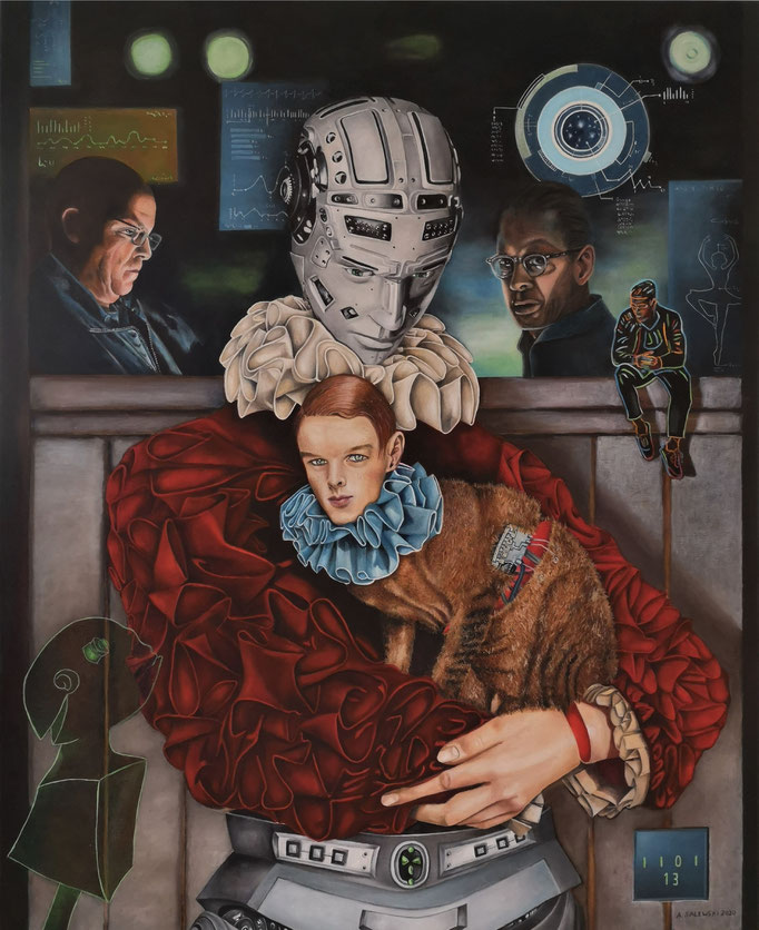VERSUCHSANORDNUNG HD 1.0 | 2020 | Öl auf Leinwand | 80x100 cm