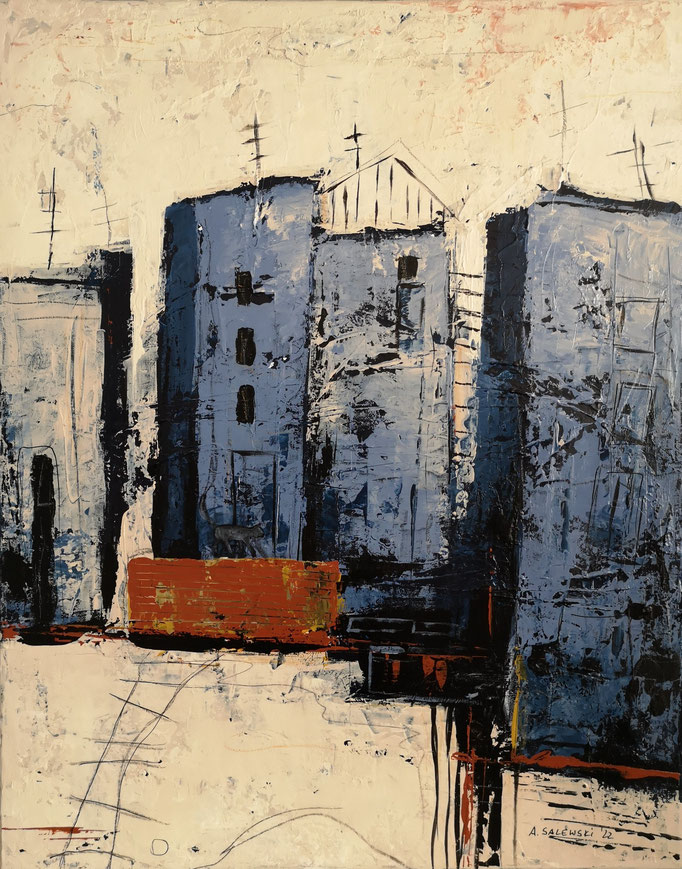 Urban Blue | 2022 | Acryl auf Leinwand | 40x50 cm