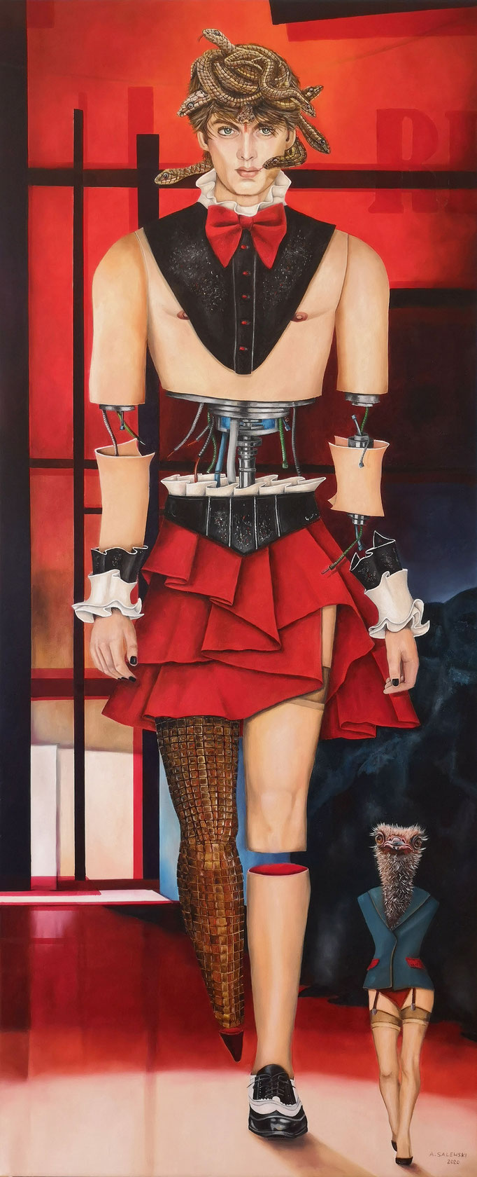 IT'S FASHION IV | 2020 | Öl auf Leinwand | 150x60 cm